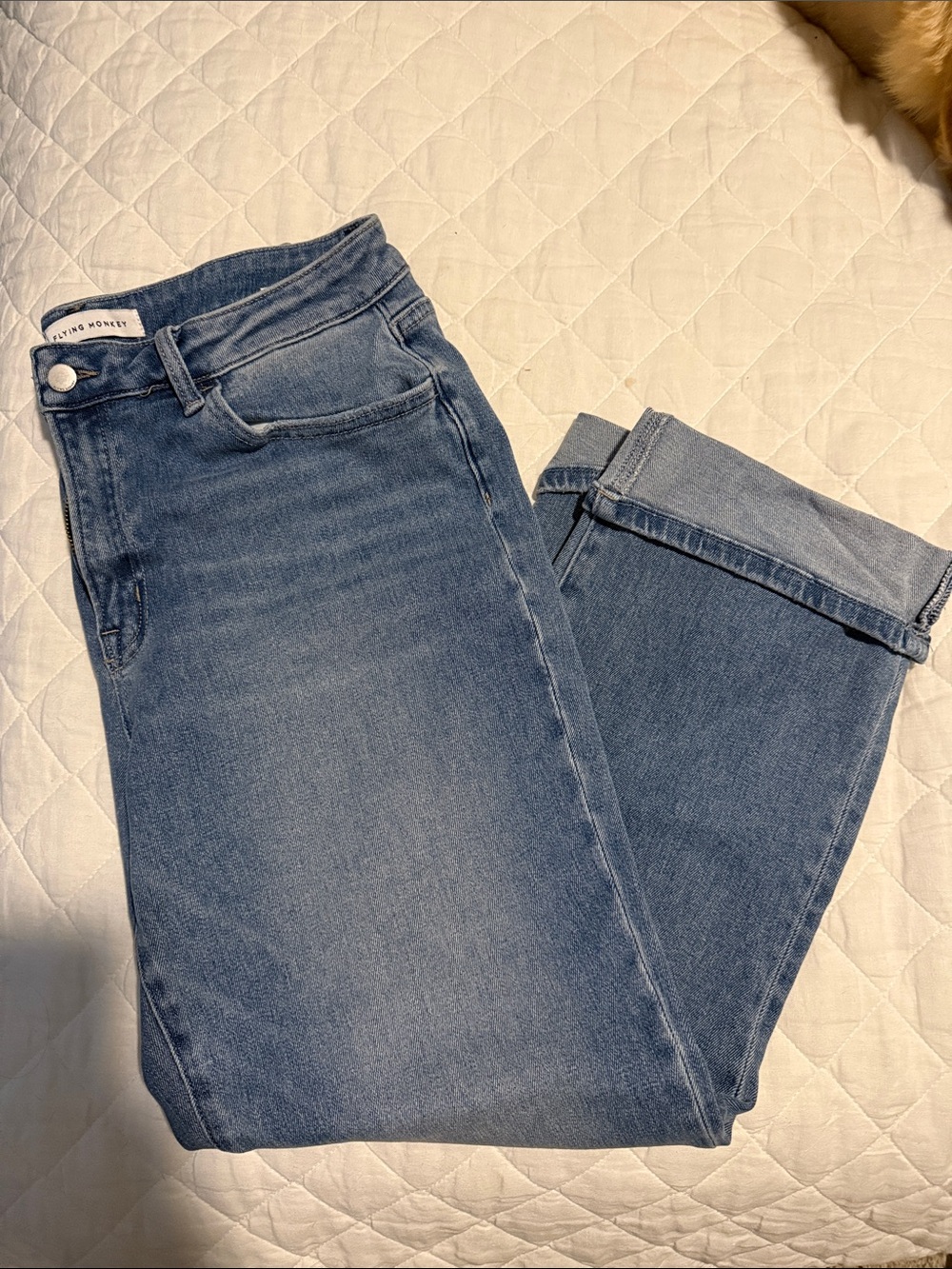 Flying Monkey Straight Leg Medium Blue Jeans